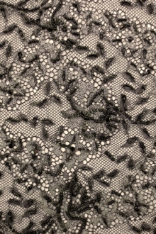 Beaded Metallic Lace0