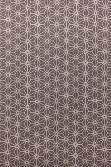 Japanese Cotton Geometric Tessellations Print in Lilac0