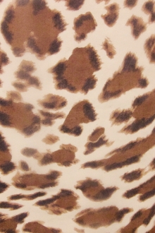 Silk Chiffon in Leopard Print0