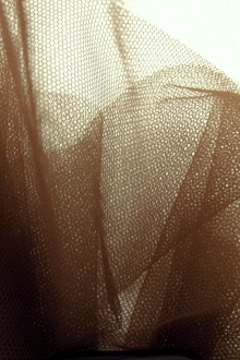 Italian Nylon Tulle in Marrone1