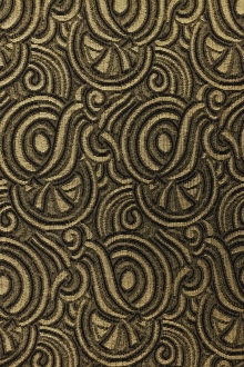 Gold Metallic Brocade with Swirls 0