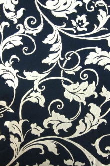 Metallic Printed Light Weight Silk Blend Zibeline0