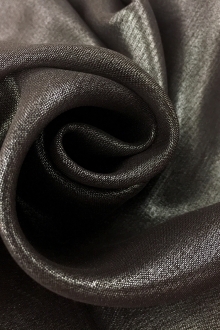 Microfiber Silver Metallic Chiffon in Espresso 0