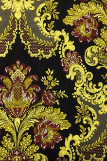 Italian Heavy Metallic Brocade with Regal Motifs0