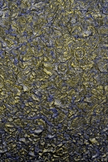 Iridescent Metallic Silk Blend Organza Cloqué0