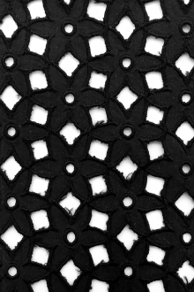 Cotton Eyelet in Black0