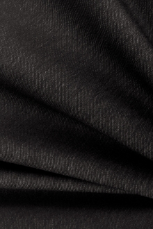 Denim Look Cotton Blend 4 Way Stretch in Black0