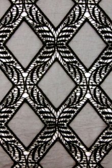 Novelty Embroidered Cut Out Tulle0