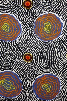 Australian Cotton Print With Aboriginal Motif0
