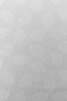 Italian Cotton Voile Fil Coupé with Leaves Motif0