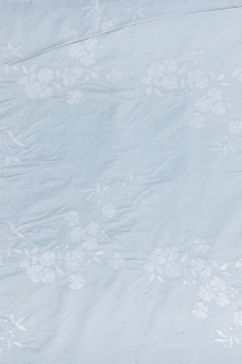 Silk Taffeta with an Embroidered Scallop and Floral Degradé0