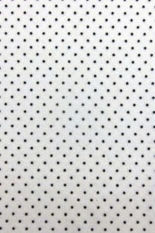 Polka Dot Flocking on Metallic Tulle in Silver0