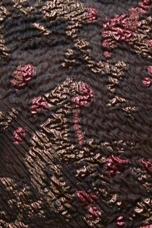 Silk Blend Metallic Fil Coupé Organza0