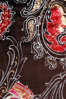 Printed Silk Panné Velvet0