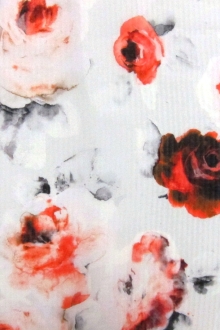 Printed Silk Organza Cloqué0