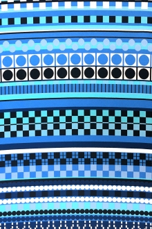 Colorful Geometric Doubleface Jacquard Twill0