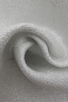 Silk Blend Metallic Marquisette0