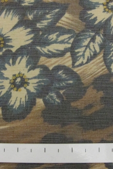 Printed and Painted Silk Crinkle Chiffon0