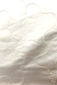 Beaded and Embroidered Silk Satin0