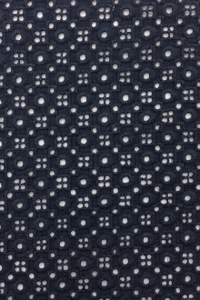 Cotton Eyelet in Midnight Navy0