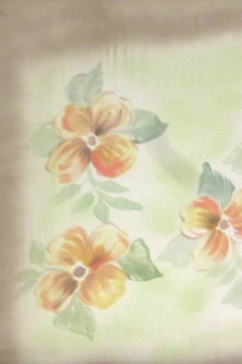 Hand Painted Silk Chiffon0