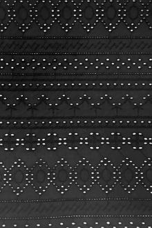 Cotton Eyelet in Black0