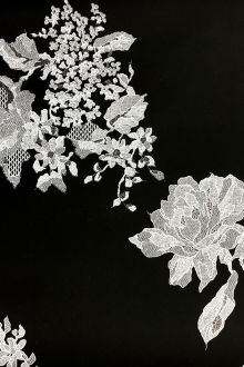 Polyester Silk Blend Double Face Appliqued Zibelline0