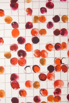 Printed Silk Blend Mikado0