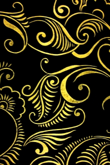 Metallic Print Silk Doupioni0