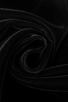 Rayon Velvet in Black0