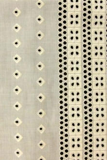 Cotton Eyelet in Ecru0