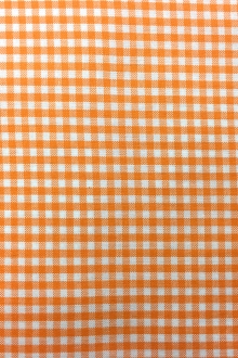 Carolina Cotton Gingham in Orange0