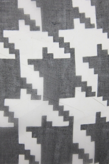 Printed Silk Organza0