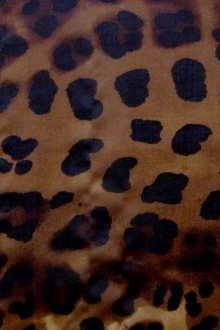 Silk Chiffon in Leopard Print0