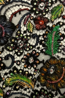 Beaded Chantilly Lace0