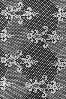 Beaded and Embroidered Tulle in Ivory0