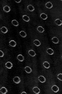 Silk and Lurex Burnout Velvet with Dots0