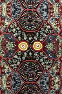 Australian Cotton Print With Aboriginal Motif0