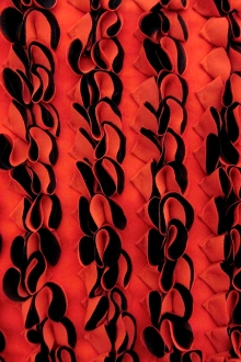 Novelty Samba Polyester Georgette Ruffles0