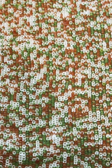 Sequins on Silk Chiffon0