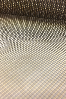 Italian Nylon Blend Mesh in Gold Black0