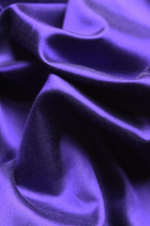 Silk and Cotton Sateen in Royal0
