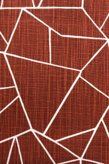 Cotton Sienna Upholstery Print0