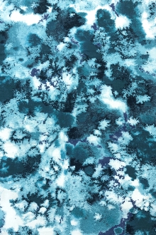 Lightweight Canvas Marble Camo Print in Aqua0