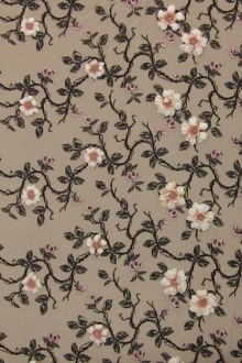 3D Flowers on Embroidered Tulle0