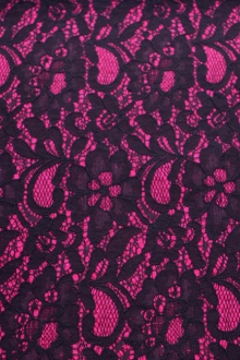 Fused Lace on Boiled Wool Blend0