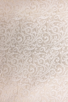 Metallic Brocade with Victorian Ornamentations0