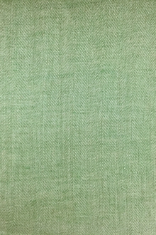Linen Herringbone in Apple Green0