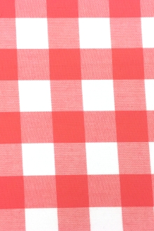 Carolina Cotton Gingham in Coral0
