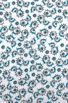 Printed Silk Charmeuse0